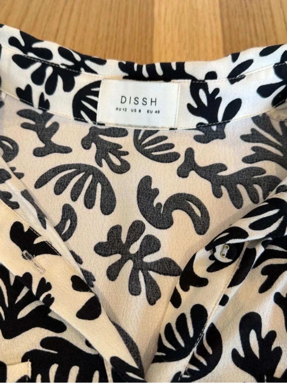 DISSH Black & White Button-Down Shirt - Picture 2 of 7